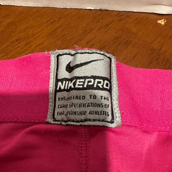 Nike Women's Pro Athletic Shorts - Purple and Pink - Picture 7 of 8